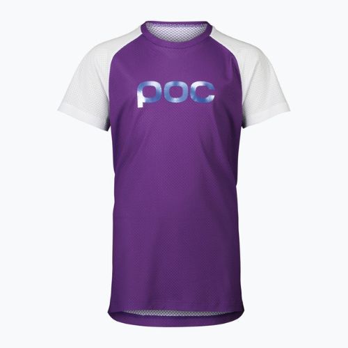 Dětský cyklistický dres POC Essential MTB sapphire purple/hydrogen white