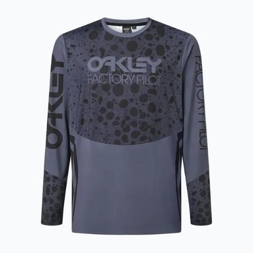 Pánský cyklistický dres Oakley Maven Rc LS šedo-černá FOA404403