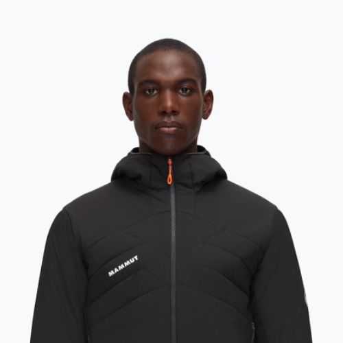 Pánská péřová bunda Mammut Rime Light IN Flex s kapucí černá