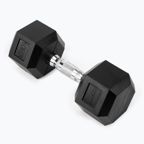 Pogumovaná činka TREXO Hex HXD100 10 kg