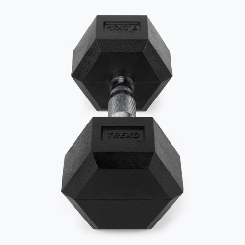 Pogumovaná činka TREXO Hex HXD75 7.5 kg