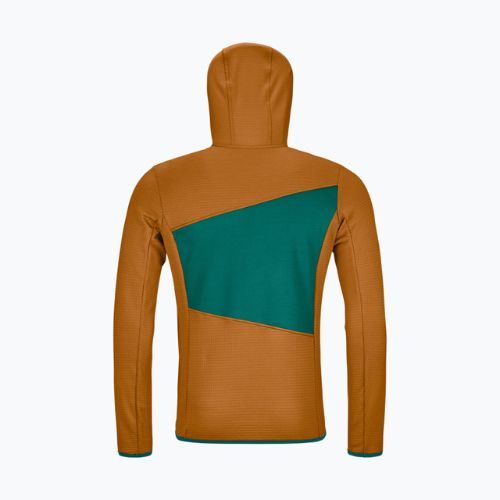 Pánská trekingová mikina Ortovox Fleece Grid Hoody hnědá 87211