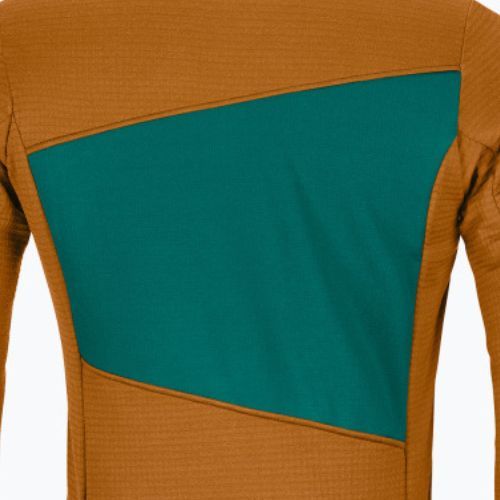 Pánská trekingová mikina Ortovox Fleece Grid hnědá 87212