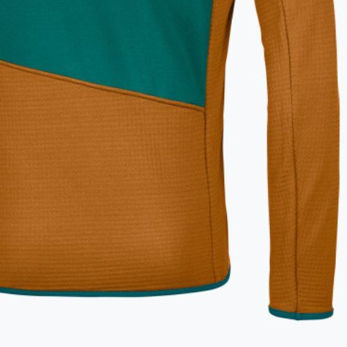 Pánská trekingová mikina Ortovox Fleece Grid hnědá 87212