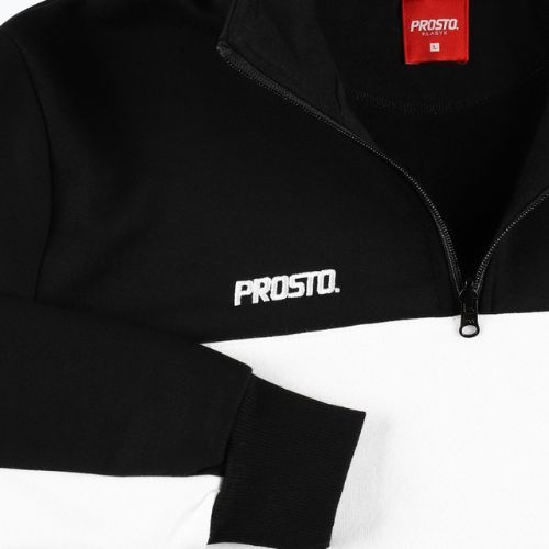 Pánská  mikina PROSTO Half Zip Sweatshirt černá KL222MSWE1132