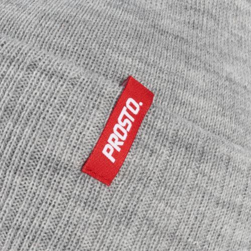 Zimní čepice pánská PROSTO Cirru šedá KL222MACC2072U