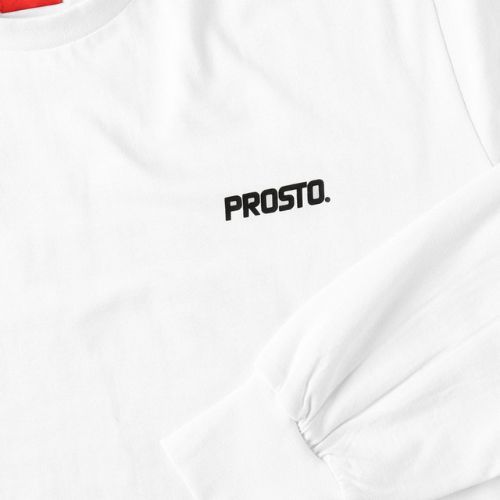 Tričko longsleeve pánské PROSTO Typeskur LS bílé KL222MTEE2071