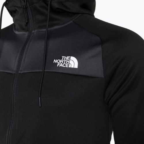 Pánská trekingová mikina The North Face Reaxion Fleece F/Z Hoodie černo-šedá NF0A7Z9OKT01