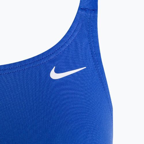 Dámské jednodílné plavky Nike Hydrastrong Solid Fastback modré NESSA001-494