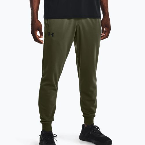 Under Armour pánské tréninkové kalhoty Armour Fleece Joggers green 1373362