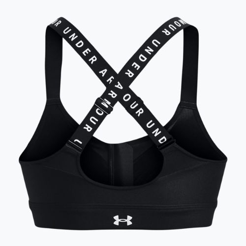 Under Armour Infinity High Bra Fitness podprsenka na zip černá 1373860