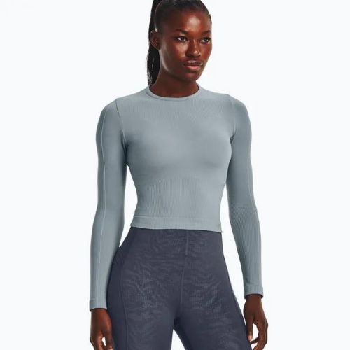 Under Armour Rush Seamless šedý dámský tréninkový dres s dlouhým rukávem 1373930