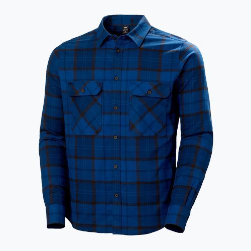 Pánská košile Helly Hansen Lokka Organic Flannel LS modro-černá 62731_755