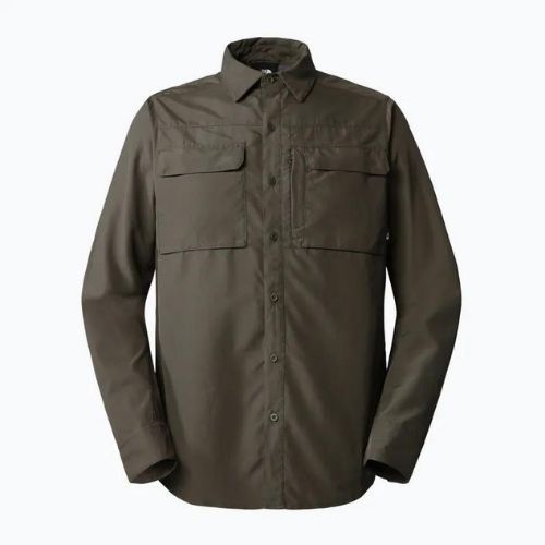 Pánská turistická košile The North Face Sequoia LS zelená NF0A4T1821L1