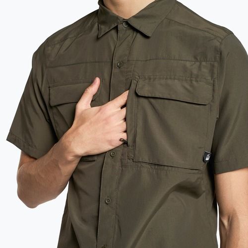Pánská turistická košile The North Face Sequoia SS zelená NF0A4T1921L1