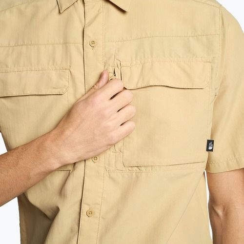 Pánská turistická košile The North Face Sequoia SS béžová NF0A4T19LK51
