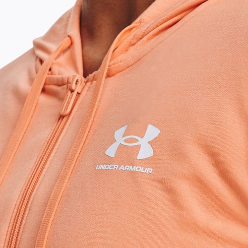 Dámská tréninková mikina Under Armour Rival Terry FZ Hoodie orange 1369853-868
