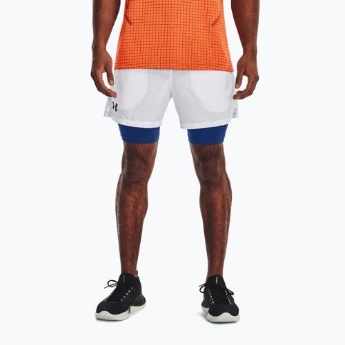 Pánské tréninkové šortky Under Armour Vanish Wvn 2In1 Vent Sts white 1376783