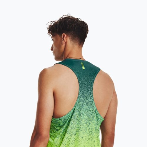 Pánské běžecké tílko Under Armour Rush Cicada Singlet green 1377314