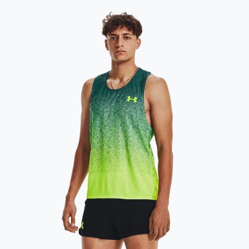 Pánské běžecké tílko Under Armour Rush Cicada Singlet green 1377314