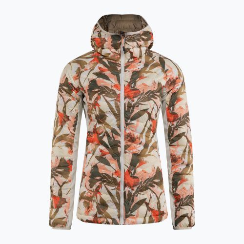 Dámská hybridní bunda Columbia Powder Pass Hooded chalk floriculture print 1773211191