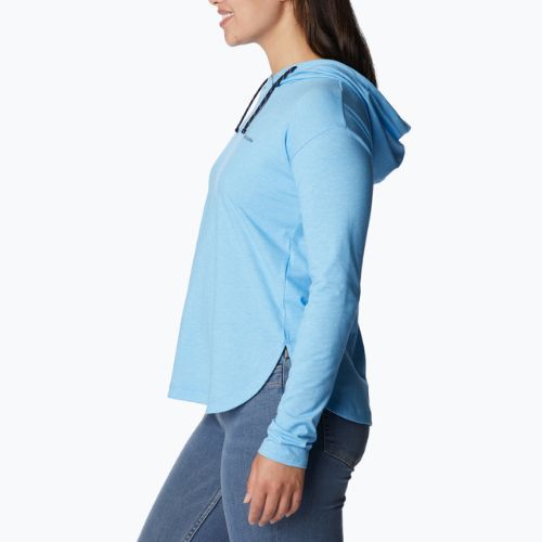 Dámská trekingová mikina Columbia Sun Trek EU Hooded Pullover modrá 1981541