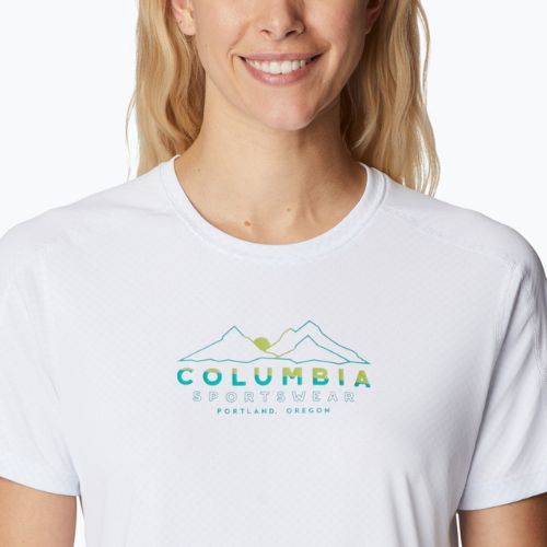 Columbia dámské trekové tričko Zero Rules Graphic Crew white 1991583101
