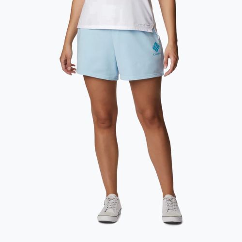 Dámské trekingové kraťasy Columbia Logo III French Terry modré 2032881490
