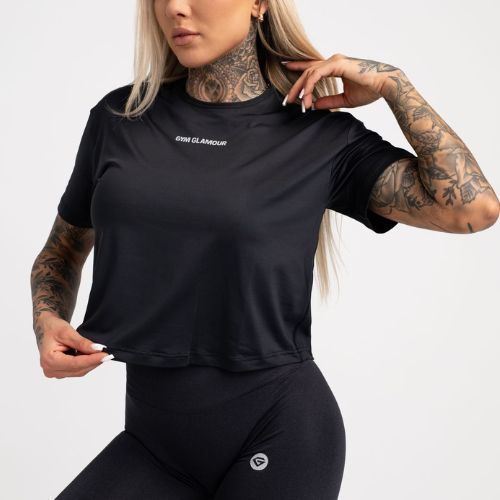 Dámské sportovní tričko Gym Glamour Sport Black 424