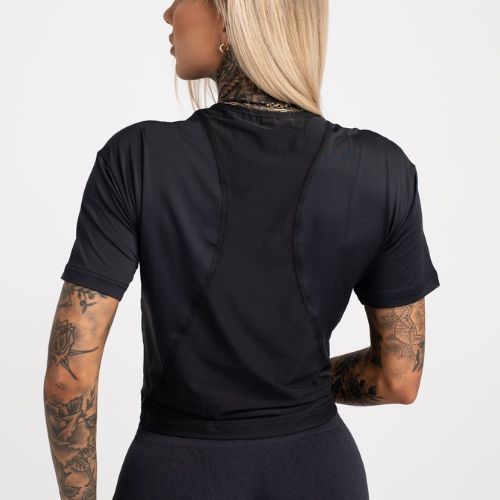 Dámské sportovní tričko Gym Glamour Sport Black 424