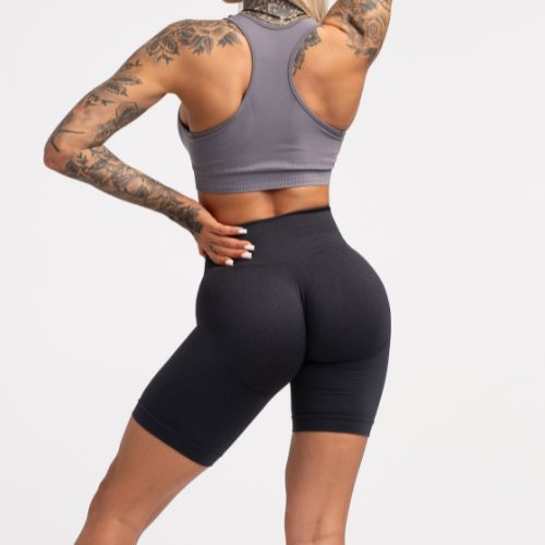 Dámské fitness kraťasy Gym Glamour Flexible Anthracite 435