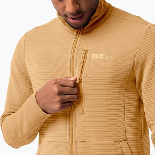 Pánská trekingová mikina Jack Wolfskin Modesto žlutá 1706483