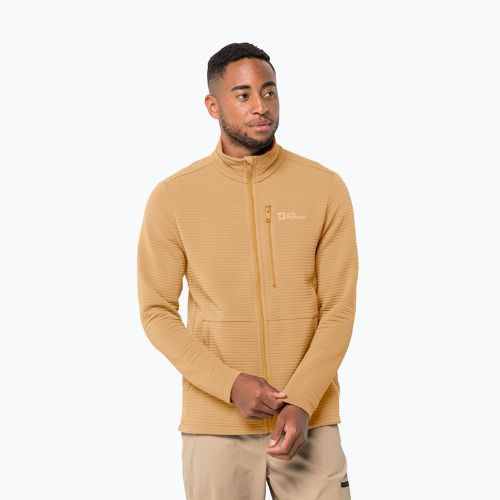 Pánská trekingová mikina Jack Wolfskin Modesto žlutá 1706483