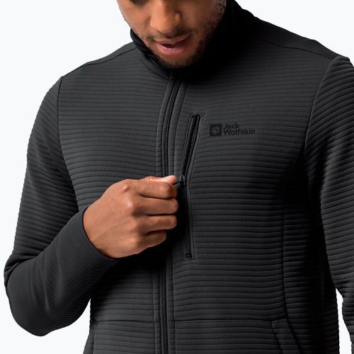 Pánská trekingová mikina Jack Wolfskin Modesto černá 1706483