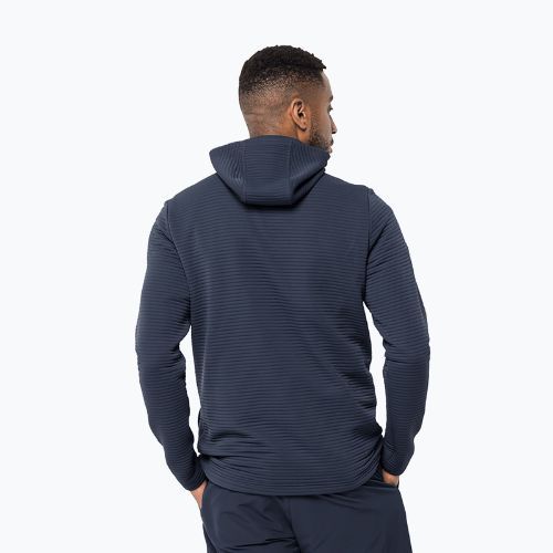 Pánská trekingová mikina Jack Wolfskin Modesto Hooded tmavě modrá 1706493