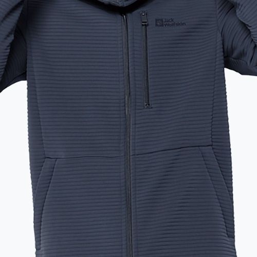 Pánská trekingová mikina Jack Wolfskin Modesto Hooded tmavě modrá 1706493