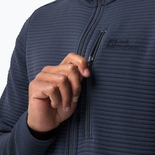 Pánská trekingová mikina Jack Wolfskin Modesto Hooded černá 1706493