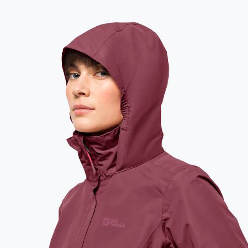 Dámská nepromokavá bunda Jack Wolfskin Stormy Point 2L bordó 1111202