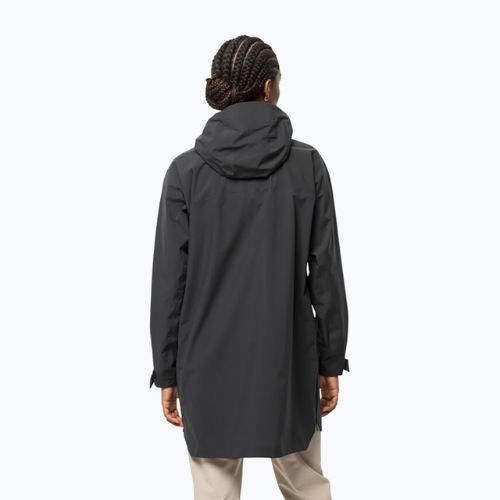 Jack Wolfskin dámská bunda do deště Goldgewann Parka černá 1115731_6350_002