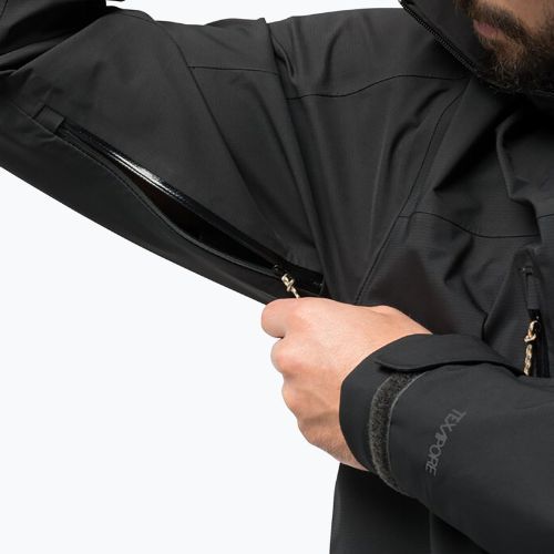 Pánská nepromokavá bunda Jack Wolfskin Kammweg 3L Jkt M šedá 1115831