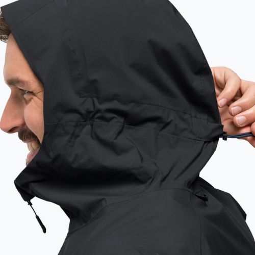 Jack Wolfskin pánská bunda do deště Elsberg 2.5L černá 1115881_6000_003