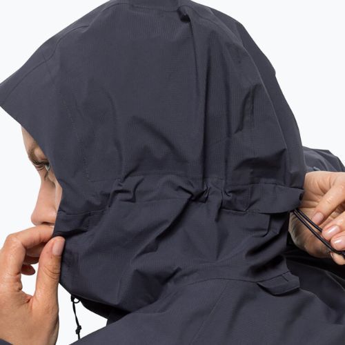 Jack Wolfskin dámská bunda do deště Elsberg 2.5L šedá 1115951_1388_002