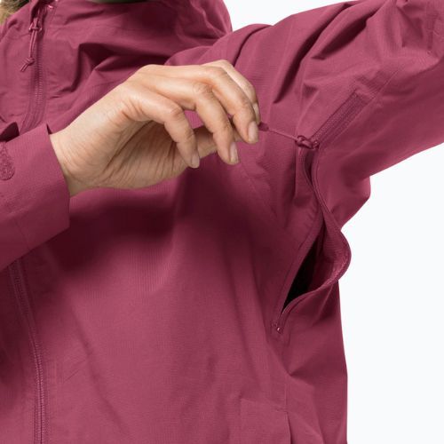 Jack Wolfskin dámská bunda do deště Elsberg 2.5L červená 1115951_2198_005