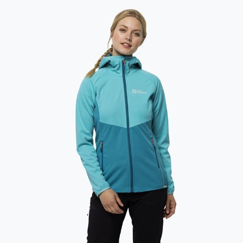 Dámská softshellová bunda Jack Wolfskin Go Hike Softshell modrá 1306862