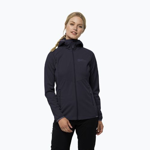 Dámská softshellová bunda Jack Wolfskin Go Hike Softshell šeá 1306862