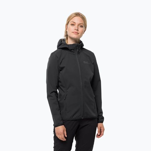 Dámská softshellová bunda Jack Wolfskin Bornberg Hoody černá 1307691