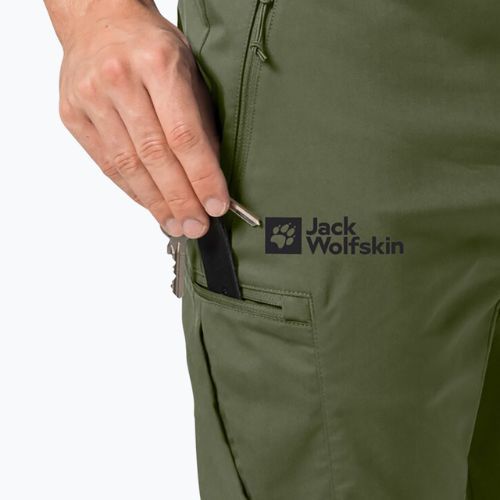 Pánské softshellové kalhoty Jack Wolfskin Activate Tour zelené 1507451