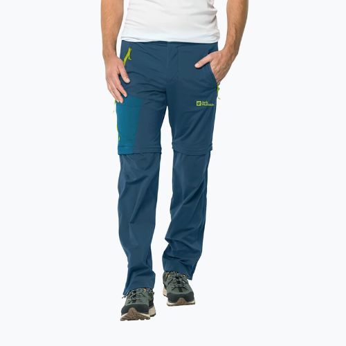 Pánské softshellové kalhoty Jack Wolfskin Glastal Zip Away tmavě modré 1508301