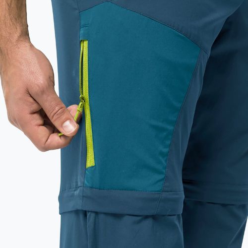 Pánské softshellové kalhoty Jack Wolfskin Glastal Zip Away tmavě modré 1508301