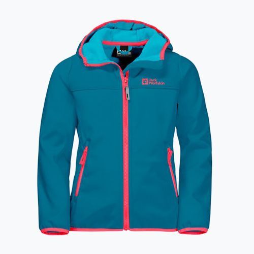 Dětská softshellová bunda Jack Wolfskin Fourwinds Jacket Kids modrá 1608011